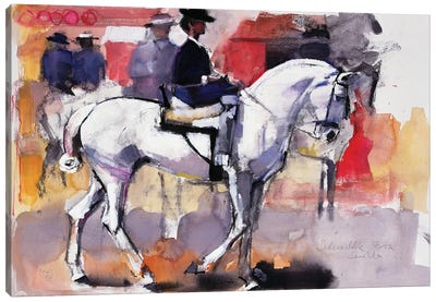 Side-Saddle At The Feria De Sevilla, 1998 Canvas Art Print - Mark Adlington