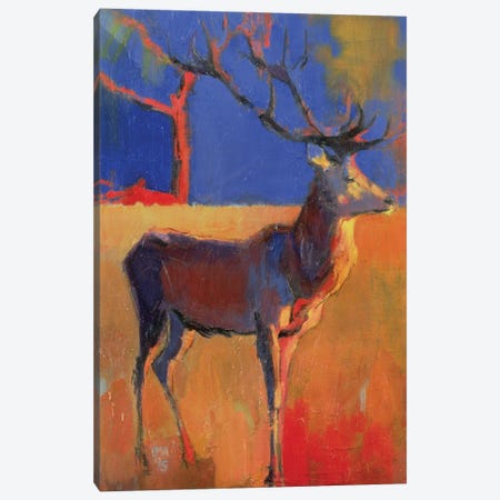 The Red Tree Canvas Print #MAD27} by Mark Adlington Canvas Artwork