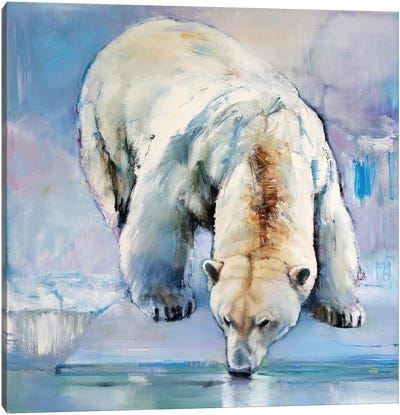 Snow, 2016 Canvas Art Print - Polar Bear Art