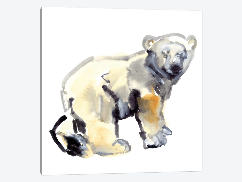 Cub (Polar Bear), 2015 by Mark Adlington 1-piece Canvas Art Print