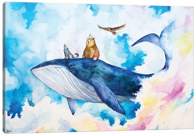 Adventure Time Canvas Art Print - Whale Art