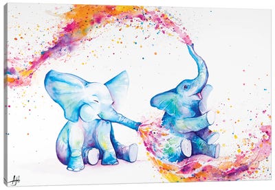 Sorella Canvas Art Print - Elephant Art