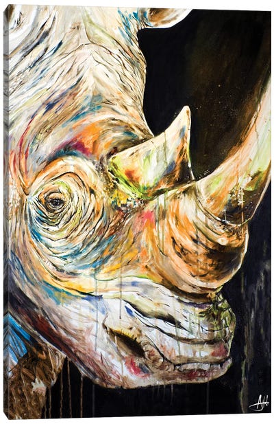 Unicorn Canvas Art Print - Rhinoceros Art
