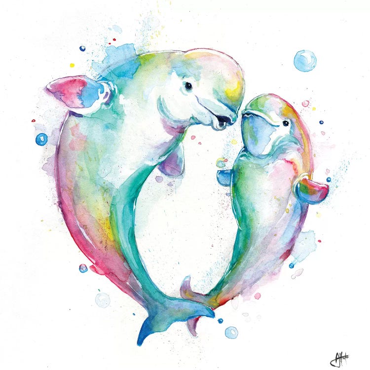 Bubbly Belugas by Marc Allante wall art