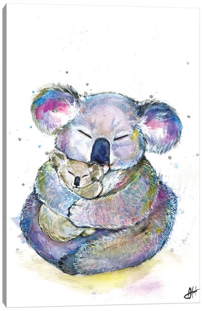 Kuddly Koalas Canvas Art Print - Koala Art