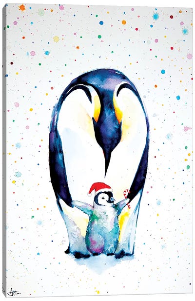 Little Steps (Christmas) Canvas Art Print - Marc Allante