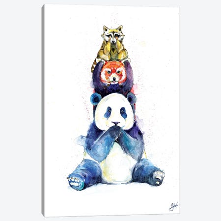 Pandamonium Canvas Print #MAE143} by Marc Allante Canvas Art