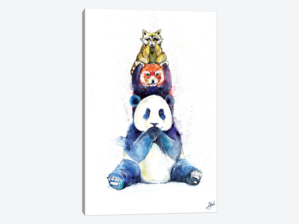 Pandamonium by Marc Allante 1-piece Canvas Art