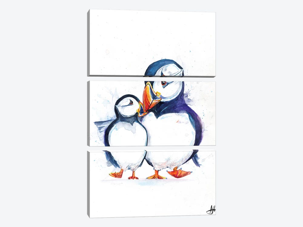 Parading Puffins by Marc Allante 3-piece Art Print