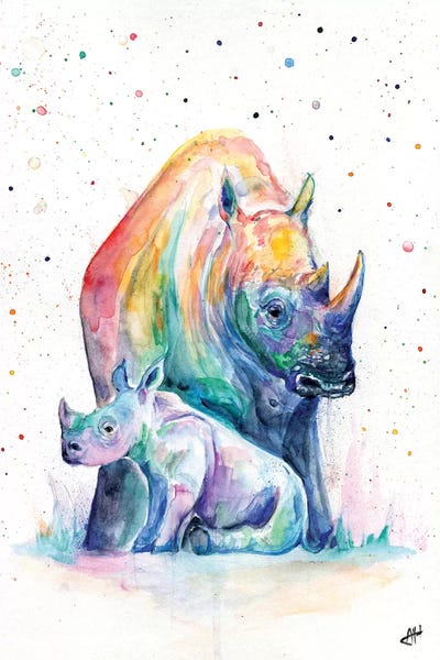 Rhinoceroses: Shelter by Marc Allante