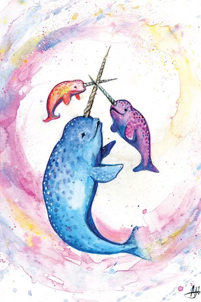 Kids Ocean Life Art: Three Muskateers by Marc Allante