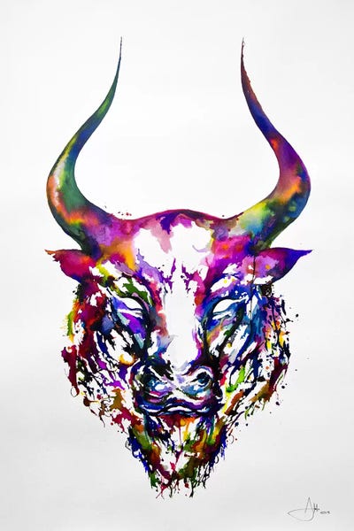 Bulls: Philosopher by Marc Allante