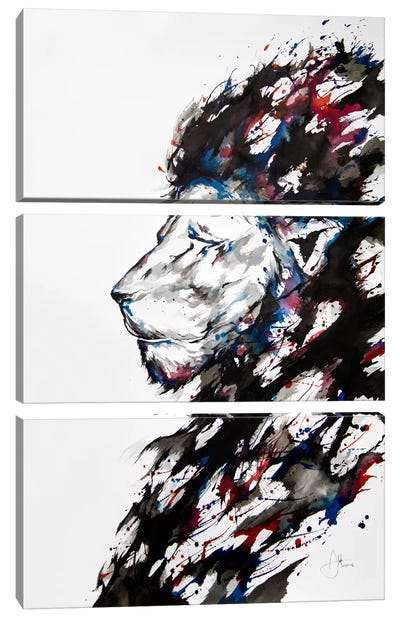 Repose Canvas Art Print - 3-Piece Animal Art