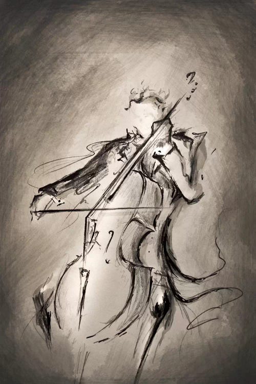 The Cellist by Marc Allante wall art