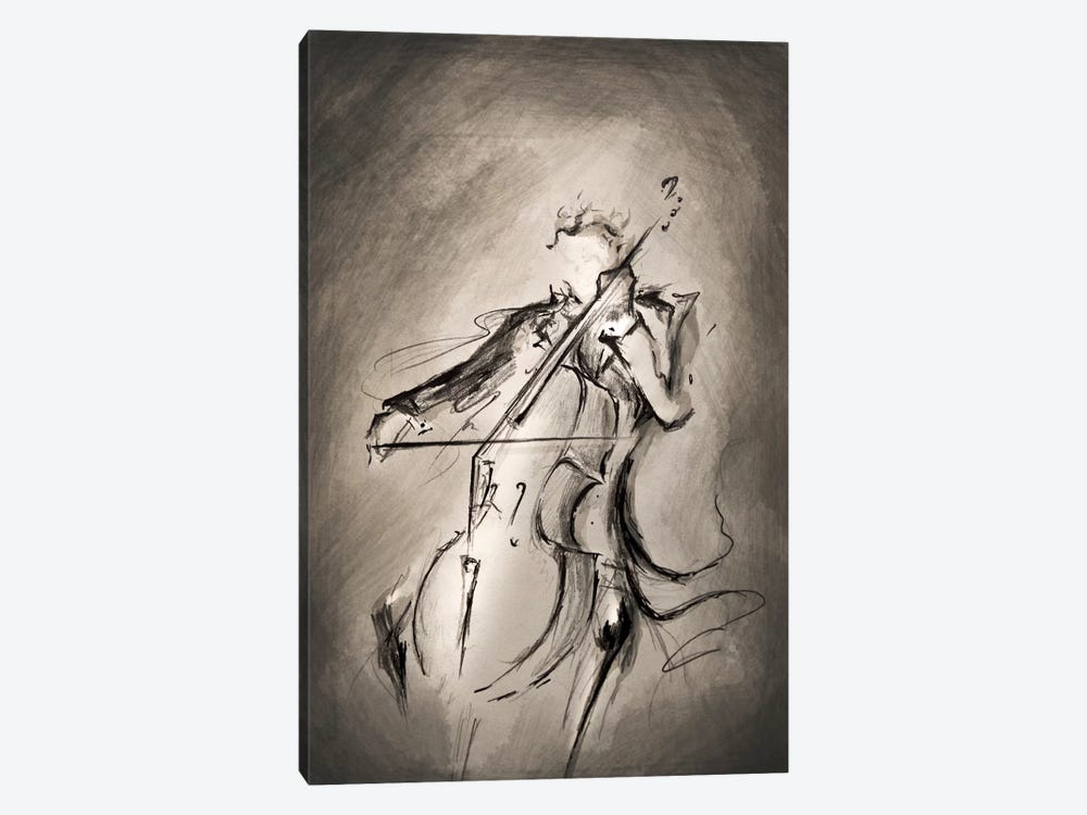 The Cellist by Marc Allante 1-piece Art Print