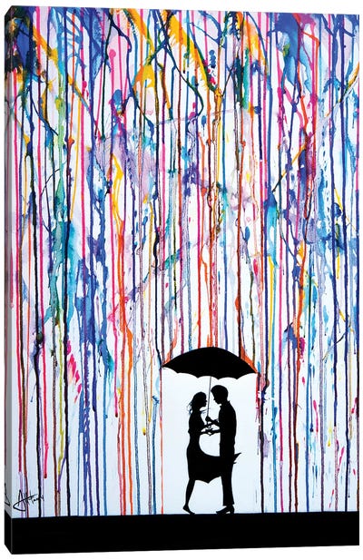 Touche Canvas Art Print - Umbrella Art