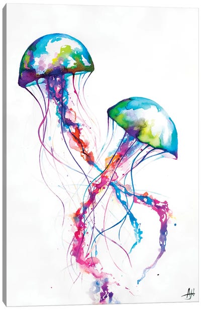 Narasumas Canvas Art Print - Jellyfish Art