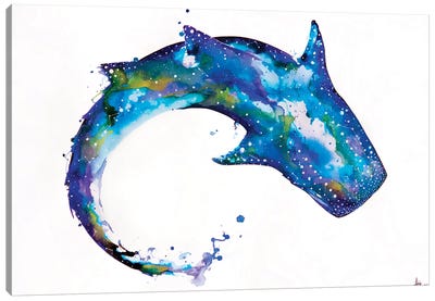 Celestial Canvas Art Print - Shark Art