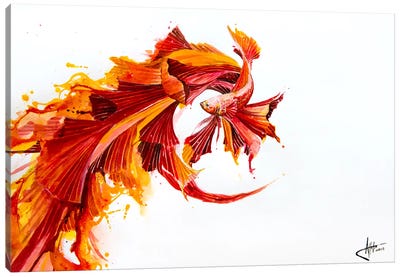 Ignite Canvas Art Print - Goldfish Art
