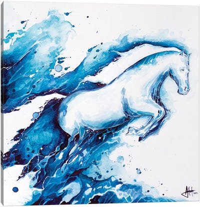 Ride The Lightning Canvas Art Print - Marc Allante