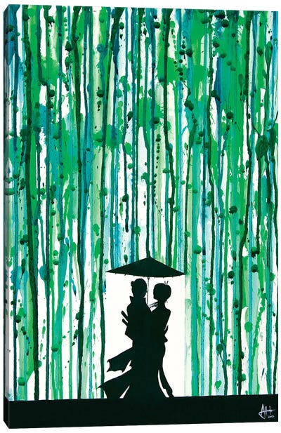 The Emerald Grove Canvas Art Print - Bijoux Jewel Tones