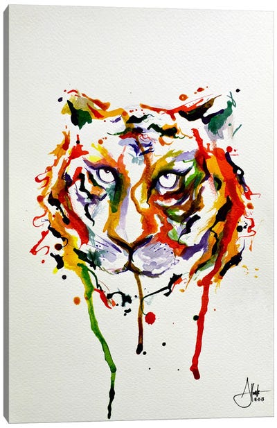 Demeter Canvas Art Print - Tiger Art