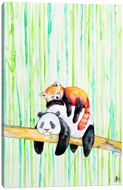Lullaby Canvas Art Print - Panda Art