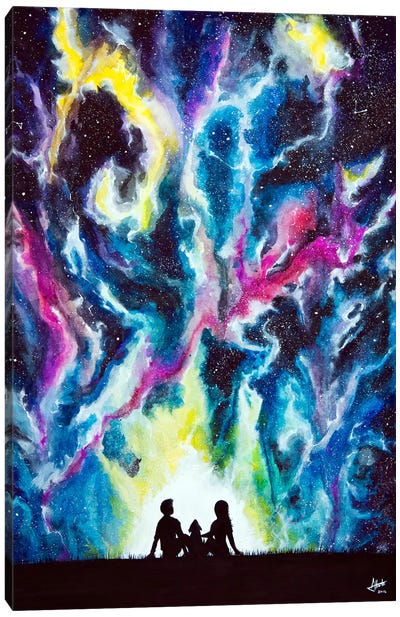 Stardust Canvas Art Print - Silhouette Art