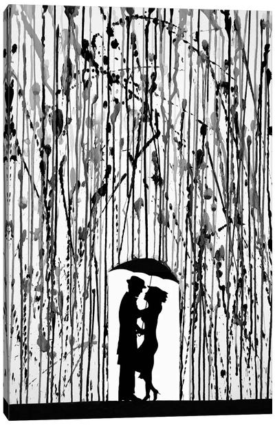 Film Noir Canvas Art Print - Couple Art