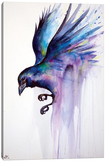 Nevermore Canvas Art Print - Raven Art
