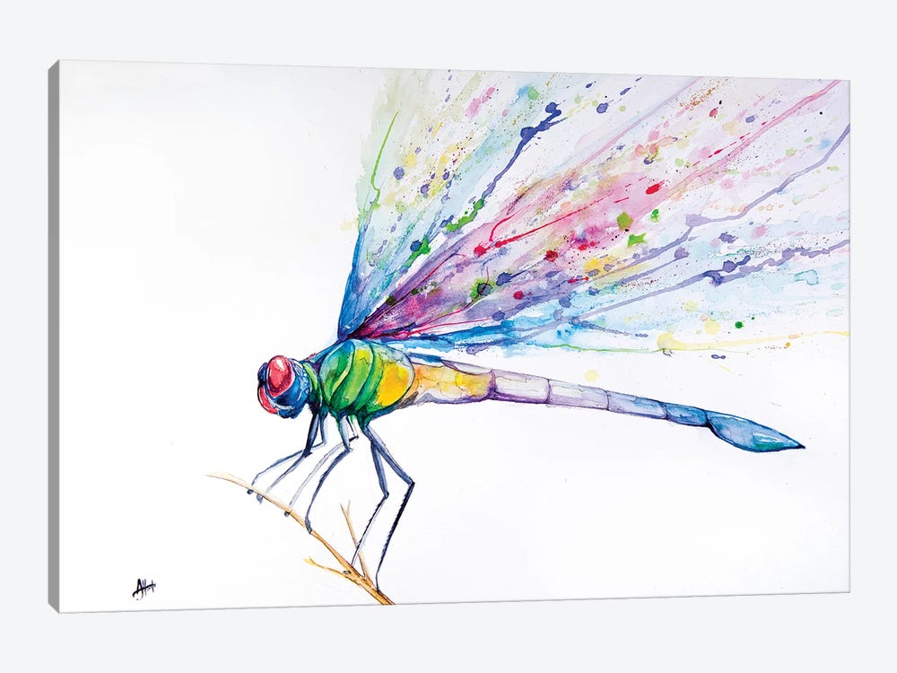 Dragonfly by Marc Allante 1-piece Canvas Wall Art