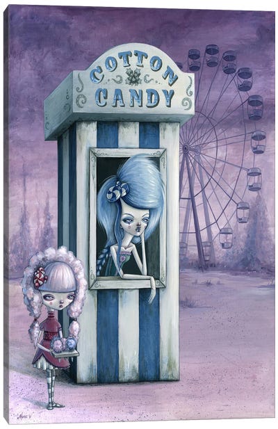 Cotton & Candy Canvas Art Print - Pop Surrealism & Lowbrow Art