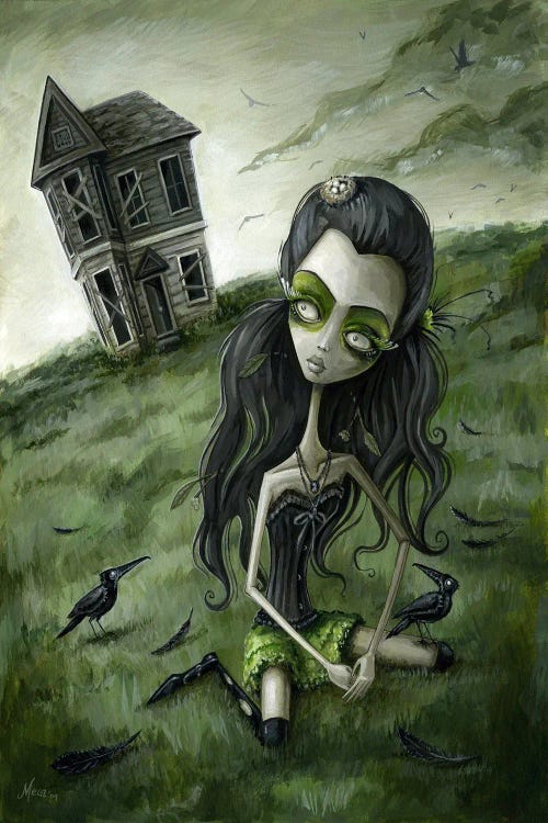Abandoned In The Field Of Crows by Megan Majewski wall art