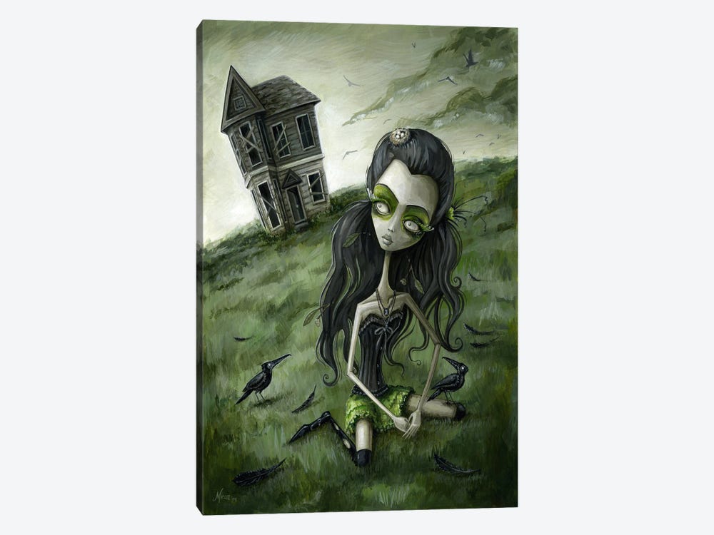 Abandoned In The Field Of Crows by Megan Majewski 1-piece Canvas Art