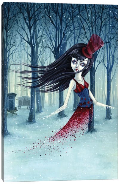 Eternal Winter Circus Canvas Art Print - Dead Kittie - The Art of Megan Majewski