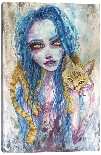 For Now We Live Canvas Art Print - Dead Kittie - The Art of Megan Majewski