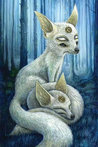 Foxes: Freyr & Frigg by Megan Majewski