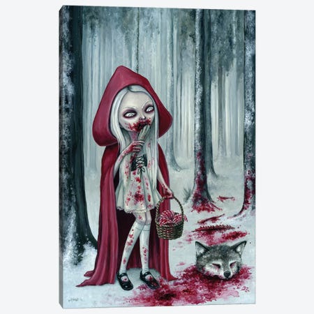 Little Dead Riding Hood Canvas Print #MAJ36} by Megan Majewski Canvas Art Print