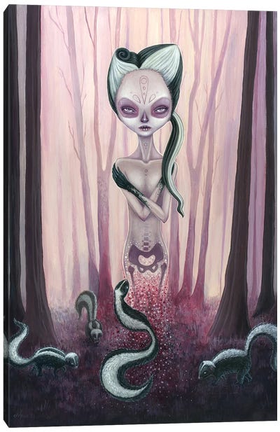 Reincarnation Canvas Art Print - Dead Kittie - The Art of Megan Majewski