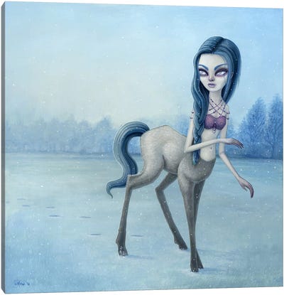 Sagittarian Winter Canvas Art Print - Pop Surrealism & Lowbrow Art