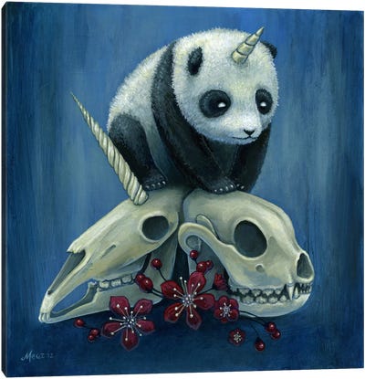 The Birth Of Pandacorn Canvas Art Print - Dead Kittie - The Art of Megan Majewski
