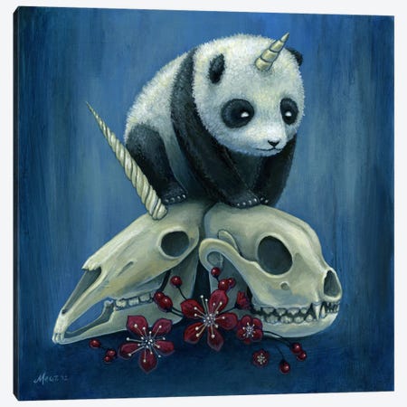 The Birth Of Pandacorn Canvas Print #MAJ60} by Megan Majewski Canvas Art Print
