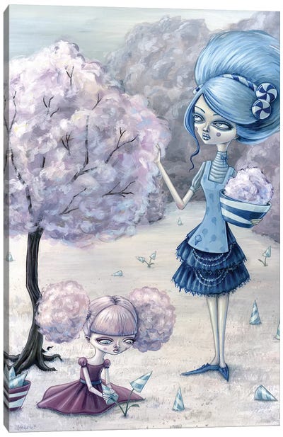 Cotton Candy Harvest Canvas Art Print - Dead Kittie - The Art of Megan Majewski