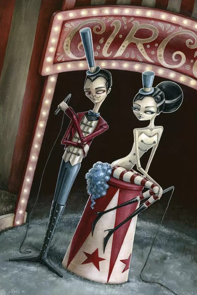 Raven And Ria Ringmaster And Ring Mistress by Megan Majewski multi panel art