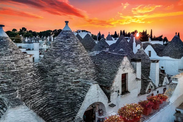 Marco Carmassi: Alberobello Sunset by Marco Carmassi