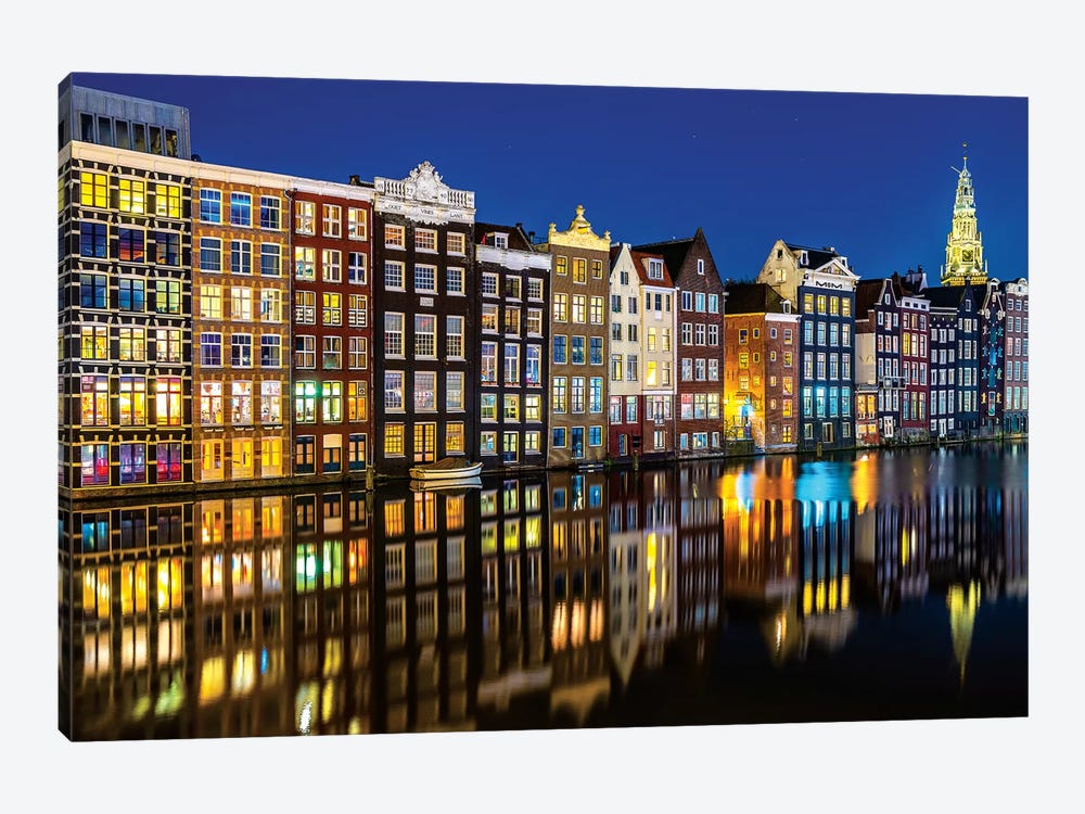 Amsterdam Reflections by Marco Carmassi 1-piece Canvas Artwork