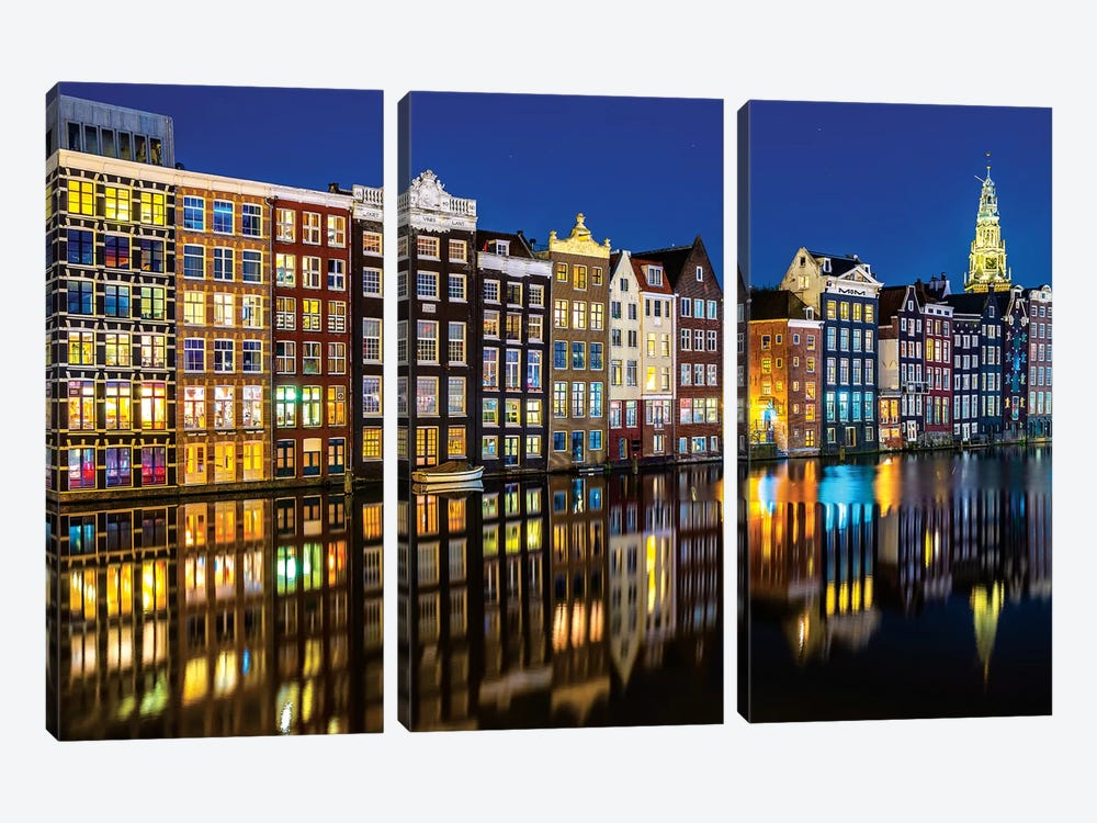 Amsterdam Reflections by Marco Carmassi 3-piece Canvas Art