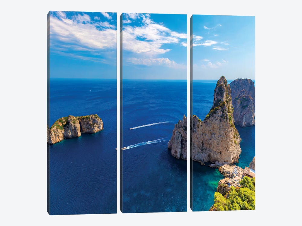 Beautiful Capri by Marco Carmassi 3-piece Canvas Art