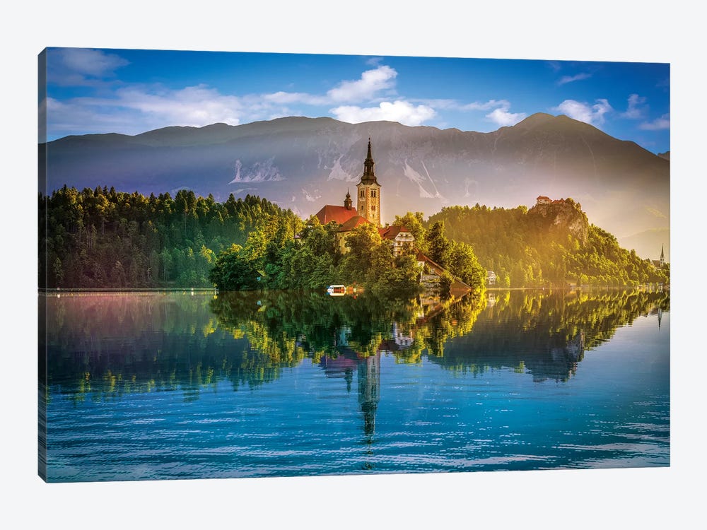 Bled Lake by Marco Carmassi 1-piece Canvas Art Print