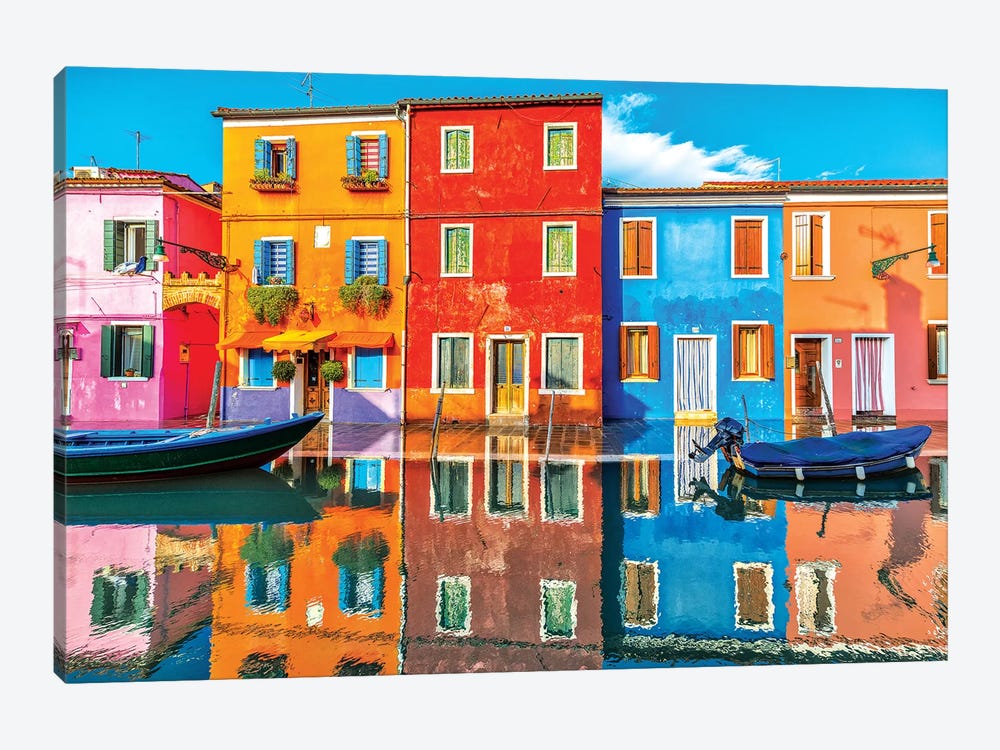 Burano Reflections by Marco Carmassi 1-piece Art Print
